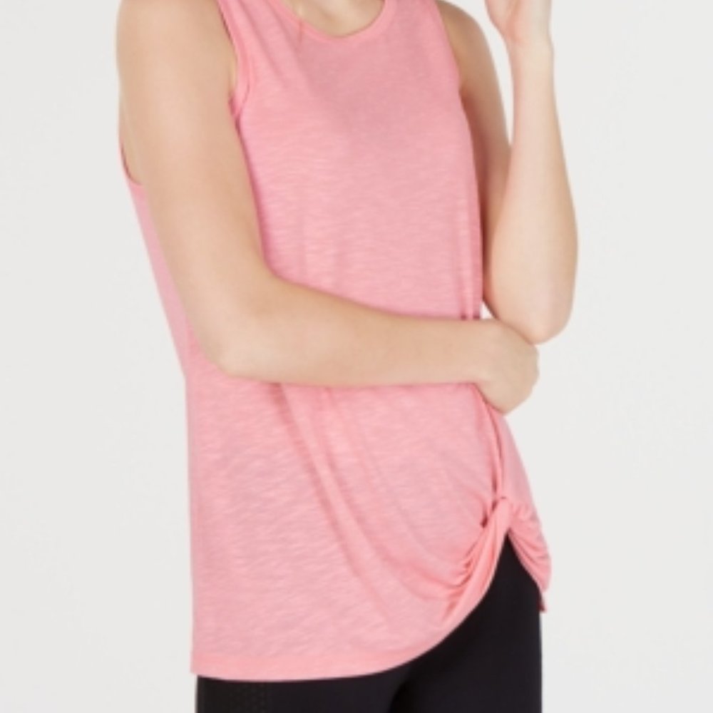 Ideology Knot-Front Tank Top, S